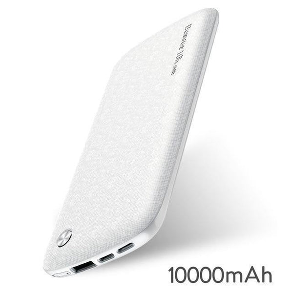 Planet Gates China / White 10000mAh Baseus 10000mAh USB Power Bank 15mm Ultra Slim Powerbank Portable External Battery Charger For iPhone Mobile Phone Poverbank