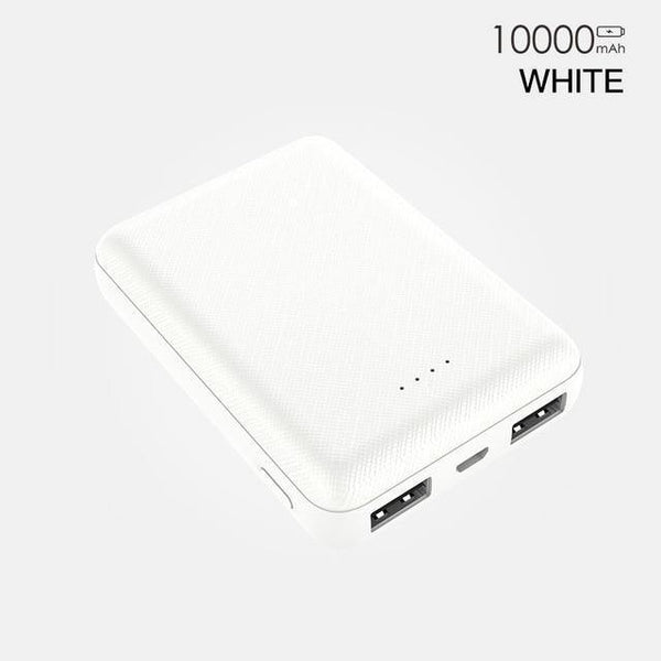 Planet Gates China / White 10000mAh PZOZ Power Bank 10000mAh Dual USB Mobile Phone External Battery Fast Charge For iphone X xiaomi Portable Charger mini PowerBank