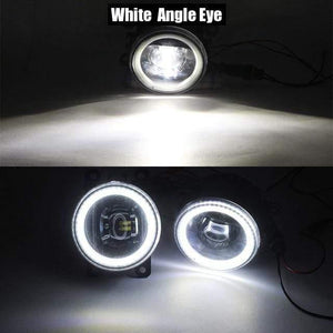 Planet Gates China / White Angel Eye 2 Pieces Car LED Bulb 4000LM Fog Light Angel Eye Daytime Running Light DRL 12V High Bright For Subaru WRX STI 2015 2016