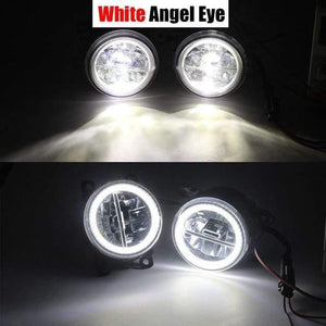 Planet Gates China / White Angel Eye Car LED Fog Light + Angel Eye DRL Daytime Running Light 4000LM 12V For Subaru Forester 2013 2014 2015 2016 2017 2018