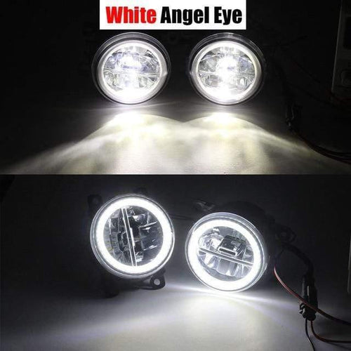Planet Gates China / White Angel Eye Car LED Fog Light + Angel Eye DRL Daytime Running Light 4000LM 12V For Subaru Forester 2013 2014 2015 2016 2017 2018