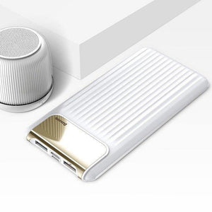 Planet Gates China / White Baseus 10000mAh QC3.0 Quick Charge Power Bank For iPhone Samsung S9 S9 Plus Note 9 Xiaomi PowerBank USB Fast Charging Power Bank