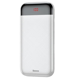 Planet Gates China / White Baseus 20000mAh Power Bank For iPhone Xiaomi Portable 20000 mAh Powerbank External Battery USB C PD Charging Charger Poverbank