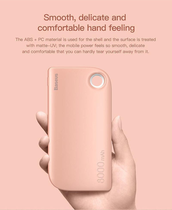 Planet Gates China / White Baseus 8000mAh Power Bank Dual USB Output fast Charge Portable External Battery Charging For iphone X 7 samsung S9 huawei xiaomi