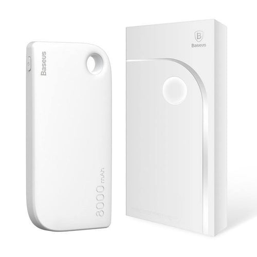 Planet Gates China / White Baseus 8000mAh Power Bank Dual USB Output fast Charge Portable External Battery Charging For iphone X 7 samsung S9 huawei xiaomi