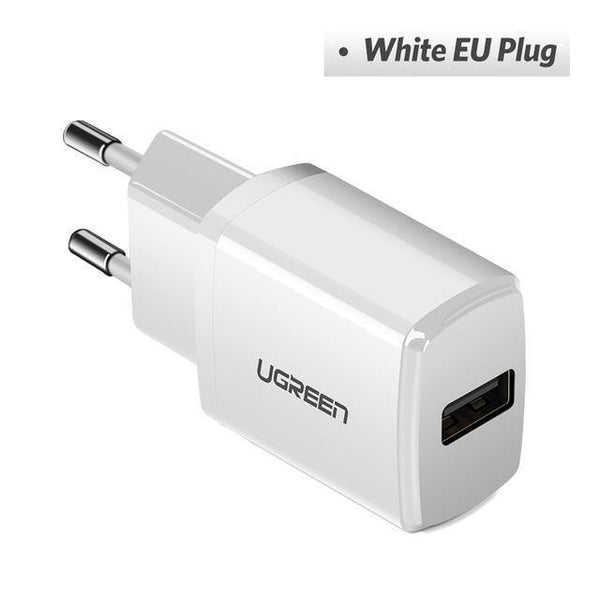 Planet Gates China / White EU Plug Ugreen 5V 2.1A USB Charger for iPhone X 8 7 iPad Fast Wall Charger EU Adapter for Samsung S9 Xiaomi Mi 8 Mobile Phone Charger