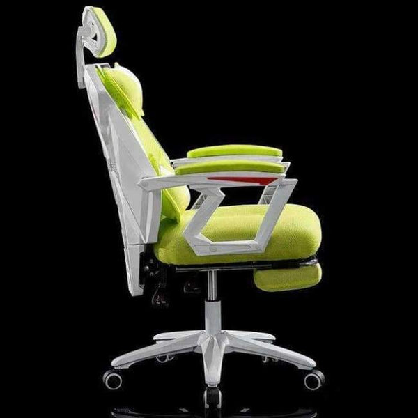 Planet Gates China / White green footrest Attachment Computer Household Work An Office Netting Can Lie Swivel Boss Chair Noon Break Game Electric