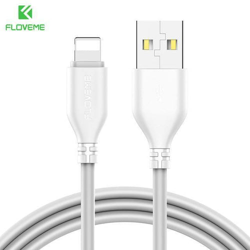 Planet Gates China / White Grey / 30cm FLOVEME USB Cable for iPhone 7 8 X 2.2A Charging Sync 0.3m 1m Mobile Phone Cables For Apple iPhone 10 6 7 8 Plus 5s Charger Cabo
