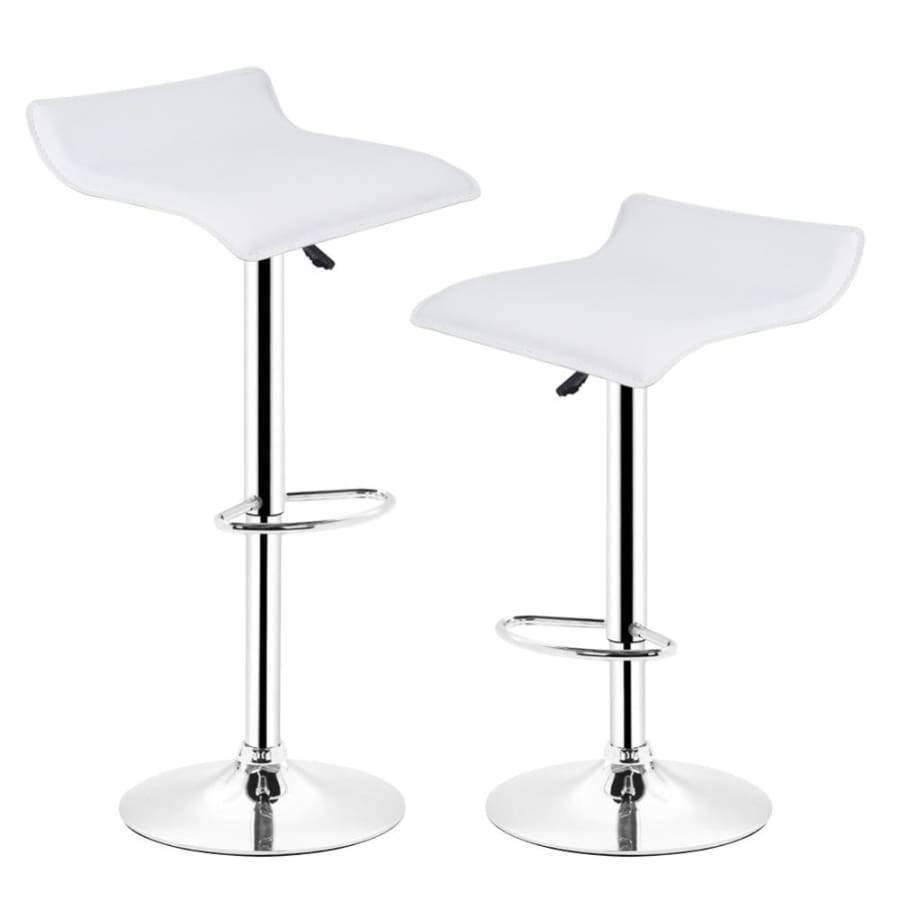 Planet Gates China / White HOT SALE 2pcs Synthetic Leather Adjustable Swivel Bar Stools Chairs Pneumatic Heavy-duty Counter Pub Living Room Furniture HWC