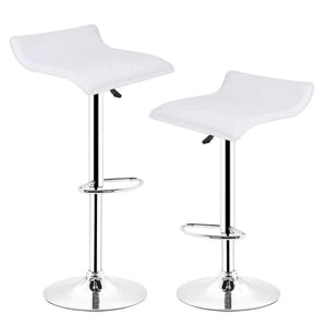 Planet Gates China / White HOT SALE 2pcs Synthetic Leather Adjustable Swivel Bar Stools Chairs Pneumatic Heavy-duty Counter Pub Living Room Furniture HWC