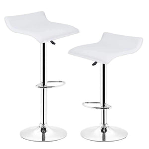 Planet Gates China / White HOT SALE 2pcs Synthetic Leather Adjustable Swivel Bar Stools Chairs Pneumatic Heavy-duty Counter Pub Living Room Furniture HWC
