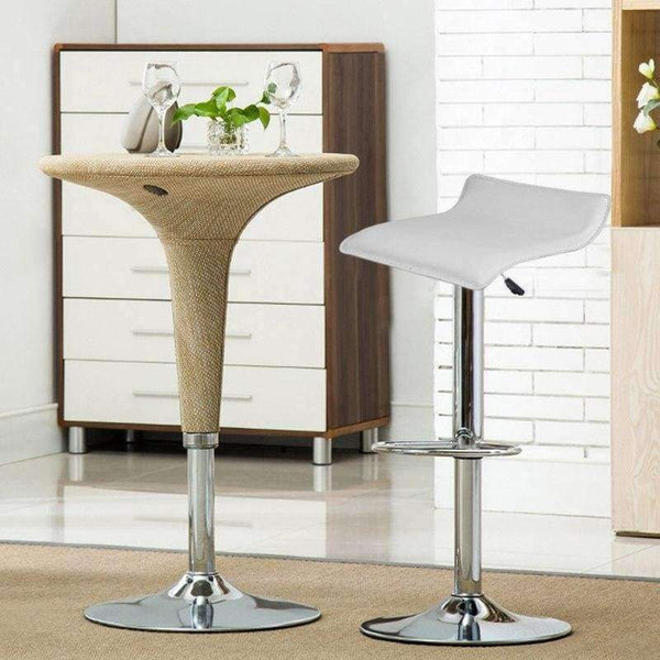 Planet Gates China / White HOT SALE 2pcs Synthetic Leather Adjustable Swivel Bar Stools Chairs Pneumatic Heavy-duty Counter Pub Living Room Furniture HWC
