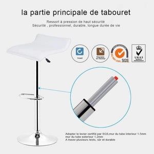 Planet Gates China / White HOT SALE 2pcs Synthetic Leather Adjustable Swivel Bar Stools Chairs Pneumatic Heavy-duty Counter Pub Living Room Furniture HWC