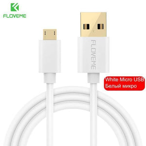 Planet Gates China / White Micro / 30cm FLOVEME Micro USB Cable For Samsung Galaxy S6 Edge S7 S5 0.3m/1m/2m/3m Type C Phone Cable For iPhone X 8 Samsung S8 Charger Cabo