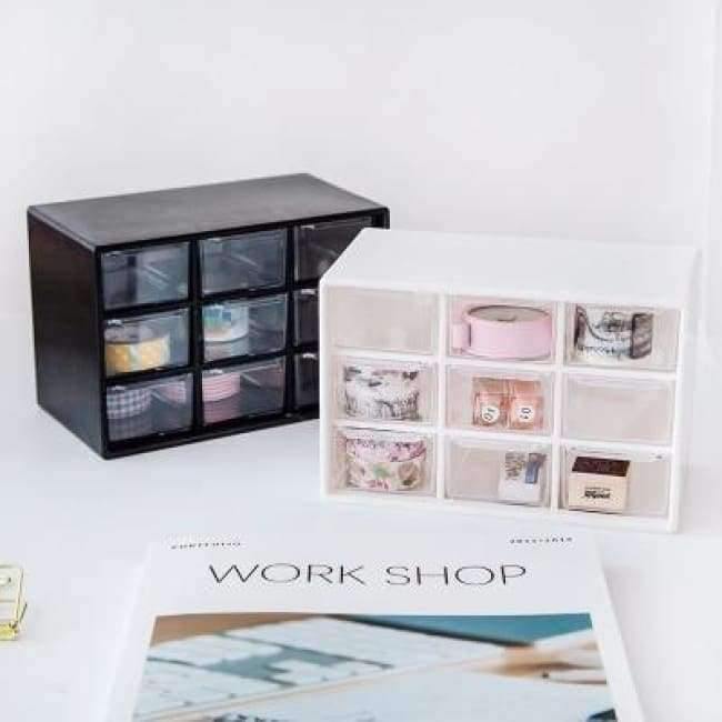 Planet Gates China / White Multifunction Desktop Organizer Office Desk Accessories Stationery Box Desk Drawer Stationery Holder