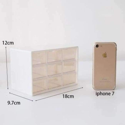 Planet Gates China / White Multifunction Desktop Organizer Office Desk Accessories Stationery Box Desk Drawer Stationery Holder