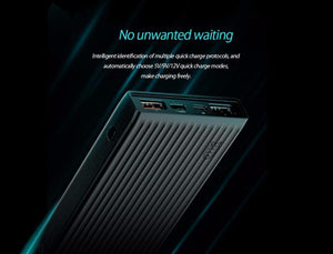 Planet Gates China / WHITE ORICO 10000mAh Universal Power Bank QC3.0 Quick Charge Dual-way Powerbank External Phone Backup Battery Charge For iPhone Xiaomi
