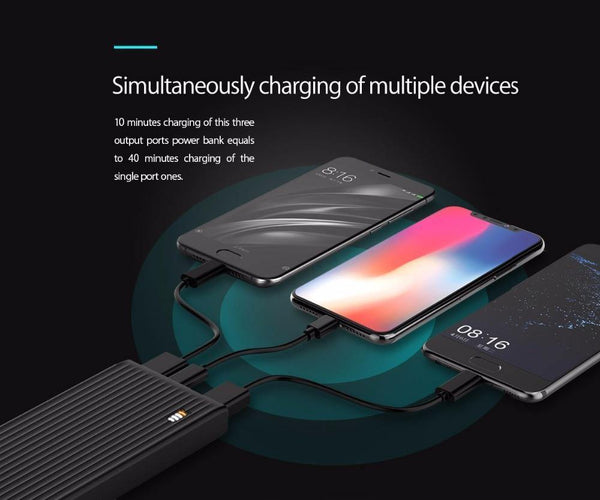 Planet Gates China / WHITE ORICO 10000mAh Universal Power Bank QC3.0 Quick Charge Dual-way Powerbank External Phone Backup Battery Charge For iPhone Xiaomi