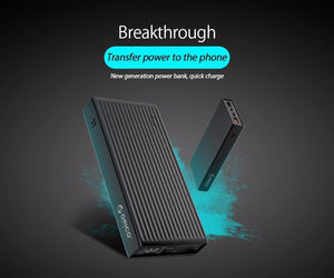 Planet Gates China / WHITE ORICO 10000mAh Universal Power Bank QC3.0 Quick Charge Dual-way Powerbank External Phone Backup Battery Charge For iPhone Xiaomi