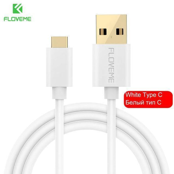 Planet Gates China / White Type C / 30cm FLOVEME Micro USB Cable For Samsung Galaxy S6 Edge S7 S5 0.3m/1m/2m/3m Type C Phone Cable For iPhone X 8 Samsung S8 Charger Cabo
