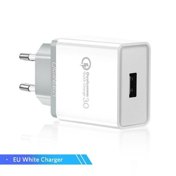 Planet Gates China / White Ugreen USB Charger 18W Quick Charge 3.0 Mobile Phone Charger for iPhone Fast QC 3.0 Charger for Huawei Samsung Galaxy S9+ S8+