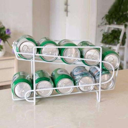 Planet Gates China / White White Cans Storage Holders Racks Beverage Soda Coke Beer Can Dispenser Storage Rack Refrigerator Kitchen Organizer Tools TSLM2