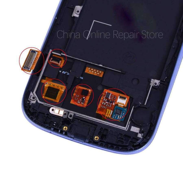 Planet Gates China / White with Frame i9300i i9300 Display For SAMSUNG Galaxy S3 LCD Screen Assembly with Frame Replacement For SAMSUNG Galaxy S3 Display i9300 LCD
