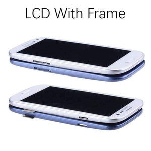 Planet Gates China / White with Frame i9300i i9300 Display For SAMSUNG Galaxy S3 LCD Screen Assembly with Frame Replacement For SAMSUNG Galaxy S3 Display i9300 LCD