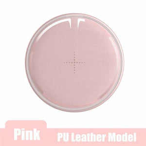 Planet Gates China / wireless charger / PU Leather Pink ROCK 10W Qi Wireless Charger for iPhone XS X XR XS MAX 8 Fast wireless Phone charger for Samsung Galaxy S9/8 Note 9 charging pad