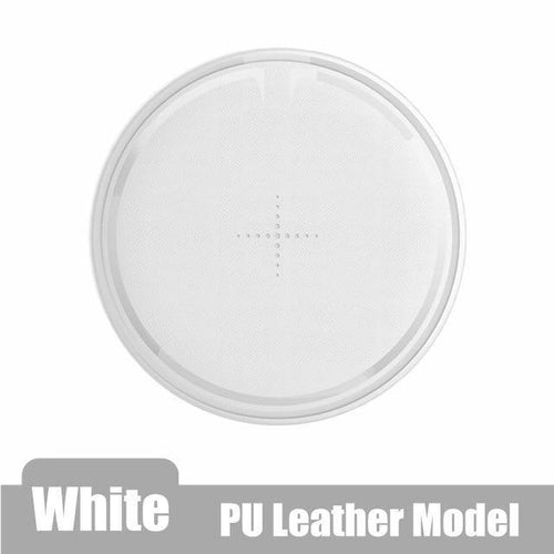Planet Gates China / wireless charger / PU Leather White ROCK 10W Qi Wireless Charger for iPhone XS X XR XS MAX 8 Fast wireless Phone charger for Samsung Galaxy S9/8 Note 9 charging pad