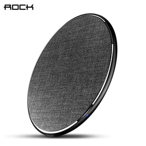 Planet Gates China / wireless charger / PU Leather White ROCK 10W Qi Wireless Charger for iPhone XS X XR XS MAX 8 Fast wireless Phone charger for Samsung Galaxy S9/8 Note 9 charging pad