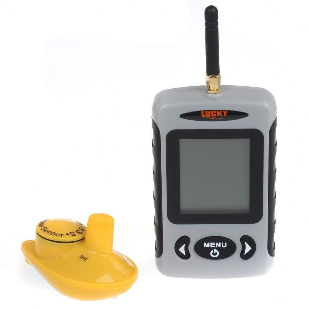 Planet Gates China Wireless Portable Fish Finder 40M/120FT Sonar Depth Sounder Alarm Ocean River Lake  Russian Menu Optional