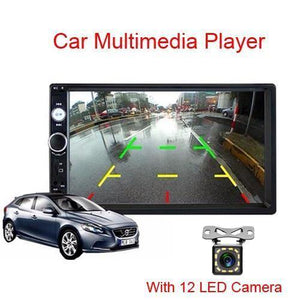 Planet Gates China / With 12 LED Camera 2din Car Multimedia MP5 Player Audio Stereo 2DIN Car Radio 7" HD Touch Screen Digital Display Bluetooth Autoradio USB FM