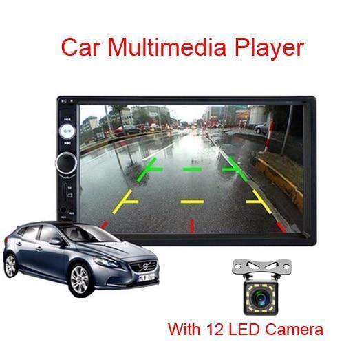 Planet Gates China / With 12 LED Camera 2din Car Multimedia MP5 Player Audio Stereo 2DIN Car Radio 7" HD Touch Screen Digital Display Bluetooth Autoradio USB FM