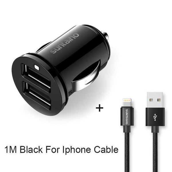 Planet Gates China / With iphone  Cable Suntaiho Dual USB Car Charger Universal Car-Charger 3.1A Mini Mobile Phone Car-charger adapter  for iPhone 7 Car Phone Charger