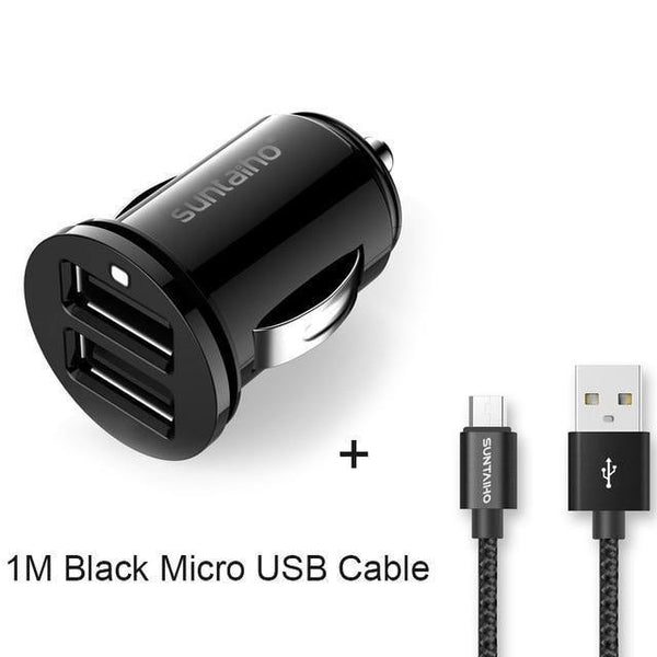 Planet Gates China / With Micro USB cable Suntaiho Dual USB Car Charger Universal Car-Charger 3.1A Mini Mobile Phone Car-charger adapter  for iPhone 7 Car Phone Charger