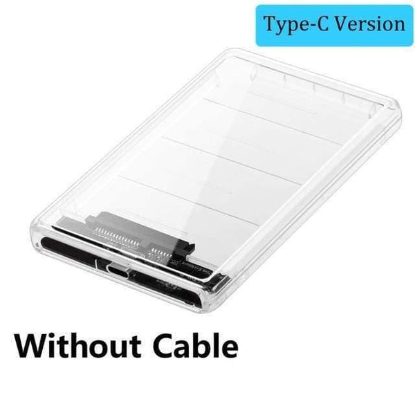 Planet Gates China / Without Cable 2 2.5" USB 3.0 SATA Hd Box HDD Hard Disk Drive External HDD Enclosure Transparent Case Tool Free 5 Gbps Support 2TB UASP Protocol