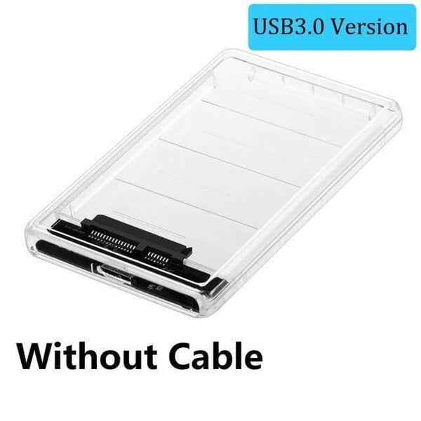 Planet Gates China / Without Cable 2.5" USB 3.0 SATA Hd Box HDD Hard Disk Drive External HDD Enclosure Transparent Case Tool Free 5 Gbps Support 2TB UASP Protocol