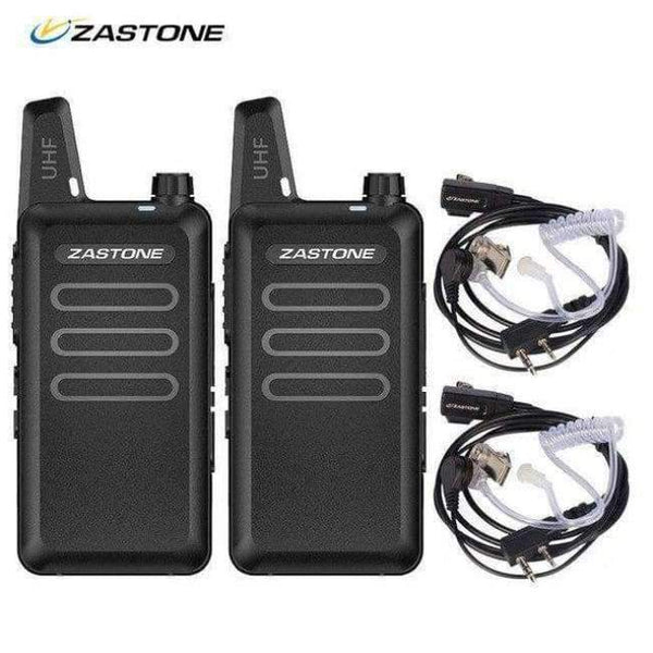 Planet Gates China / x6 with headsets 2Pcs/lot Zastone ZT-X6 UHF 400-470 MHz Black handheld Communication Equipment Mini Radio Set Portable Small Walkie Talkie X6