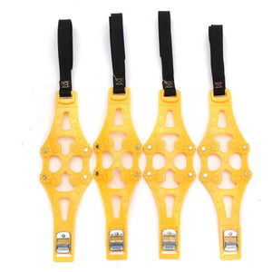 Planet Gates China / Yellow 4PCS  Car Tyre Winter Roadway Safety Tire Snow Adjustable Anti-skid Safety Double Snap Skid Wheel TPU Chains Snow Chains