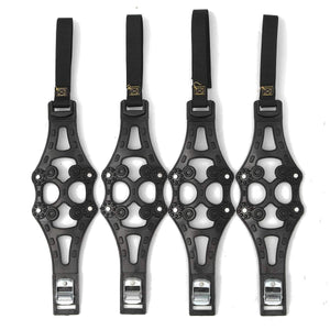 Planet Gates China / Yellow 4PCS  Car Tyre Winter Roadway Safety Tire Snow Adjustable Anti-skid Safety Double Snap Skid Wheel TPU Chains Snow Chains