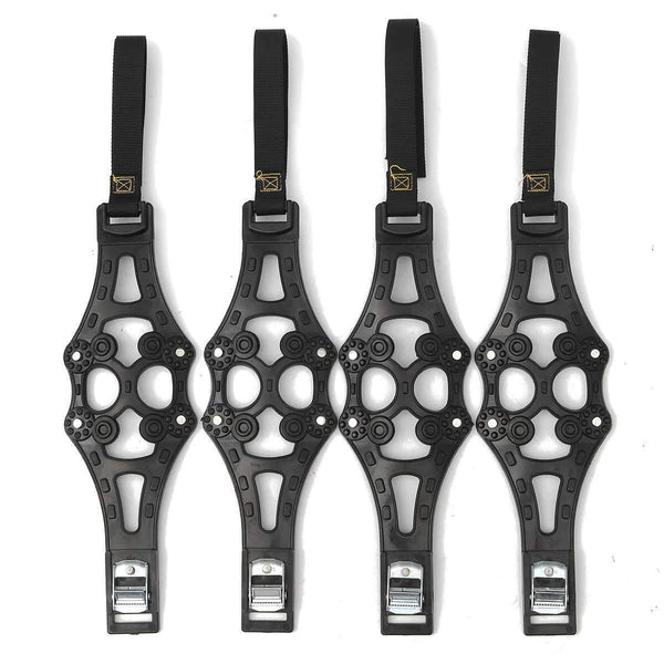 Planet Gates China / Yellow 4PCS  Car Tyre Winter Roadway Safety Tire Snow Adjustable Anti-skid Safety Double Snap Skid Wheel TPU Chains Snow Chains