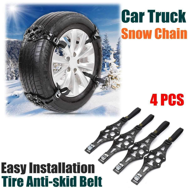 Planet Gates China / Yellow 4PCS  Car Tyre Winter Roadway Safety Tire Snow Adjustable Anti-skid Safety Double Snap Skid Wheel TPU Chains Snow Chains