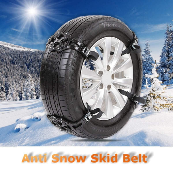 Planet Gates China / Yellow 4PCS  Car Tyre Winter Roadway Safety Tire Snow Adjustable Anti-skid Safety Double Snap Skid Wheel TPU Chains Snow Chains