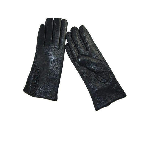 Planet Gates CHINGYUN New Women Genuine Glove Soft Thicken Bow Leather Gloves Winter Autumn Ladies Fashion Brand Black Warm Leather fv02