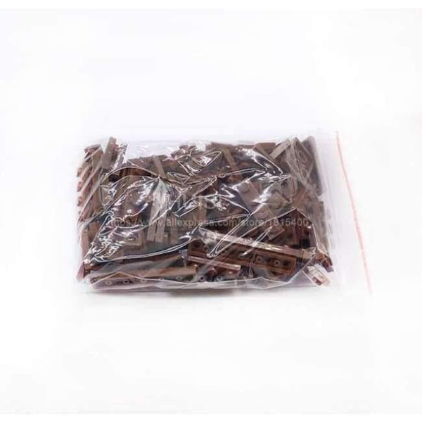 Planet Gates Chocolate 100pcs/lot Construction Building Blocks Set Children Birkcs Parts Mix 8 Size DIY Model Building Figure Eduational Toys For Kids