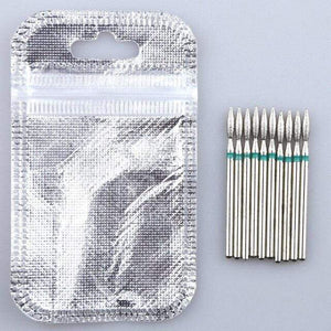 Planet Gates Chocolate 10PCS Diamond Cutter for Manicure Set Diamond Rotary Burrs Set Nail Drill Bit Set Milling Cutter for Nail Art Pedicure Tool