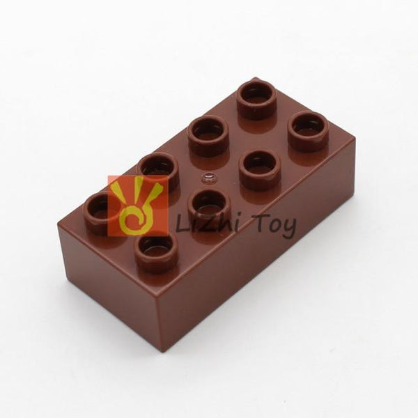 Planet Gates chocolate 10pcs MOC DIY Large Building Block  3011 Brick 2X4 Big Size Baby Assembled Enlighten Accessories Block Part DIY Children Toys