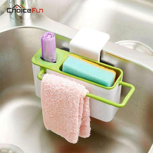 Planet Gates CHOICE FUN Suction Cup Cleaning Tool Kitchen Organizer Storage Rack Sink Dish Cloth Drain Holder Dry Dishwashing Sponge Holder