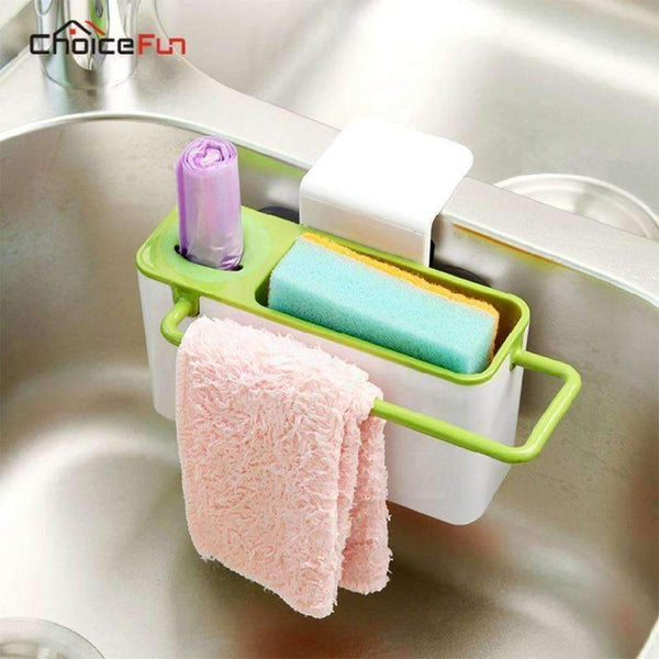 Planet Gates CHOICE FUN Suction Cup Cleaning Tool Kitchen Organizer Storage Rack Sink Dish Cloth Drain Holder Dry Dishwashing Sponge Holder